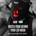 Watch the game from behind your LED mask, not the sofa