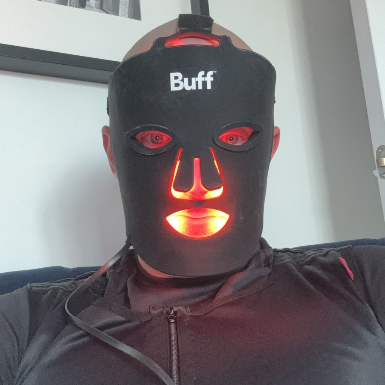 LED Face Mask for Men | Facial UV Red Light Therapy | Buff