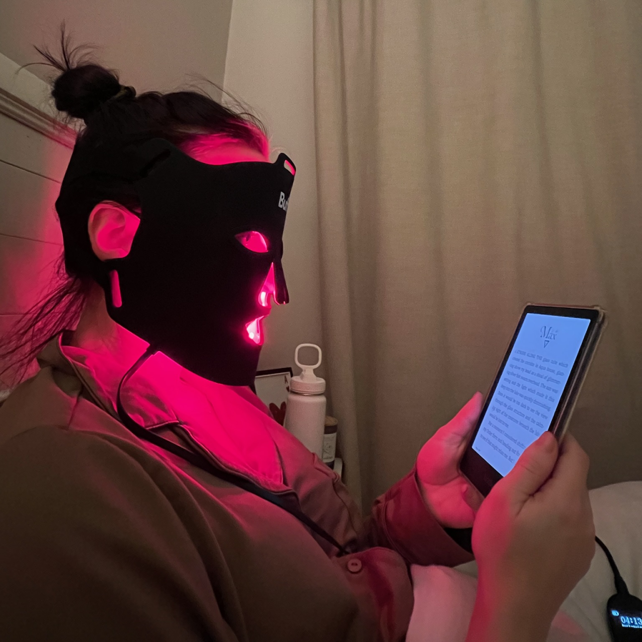 LED Face Mask for Men | Facial UV Red Light Therapy | Buff